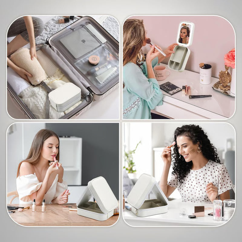 Miroir de maquillage de voyage