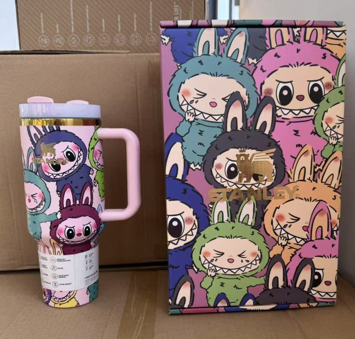 Limitierte Edition: Labubu Stanley 40 oz Tumbler + GRATIS Geschenkbox