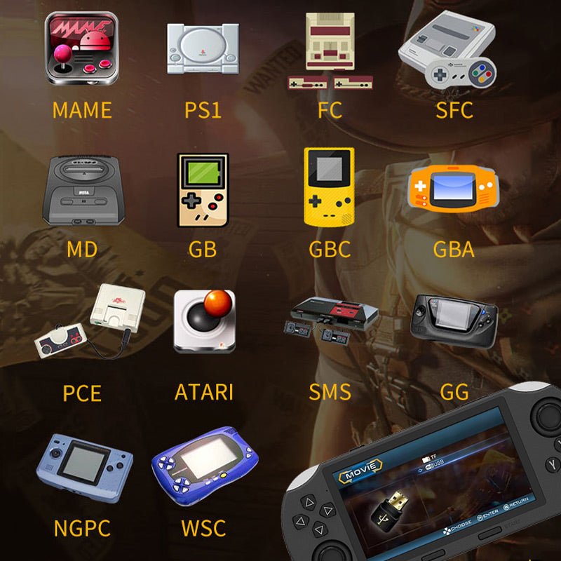 Ensemble de consoles de jeux HD portables