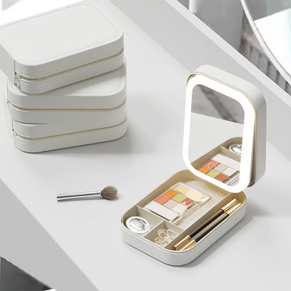 Miroir de maquillage de voyage