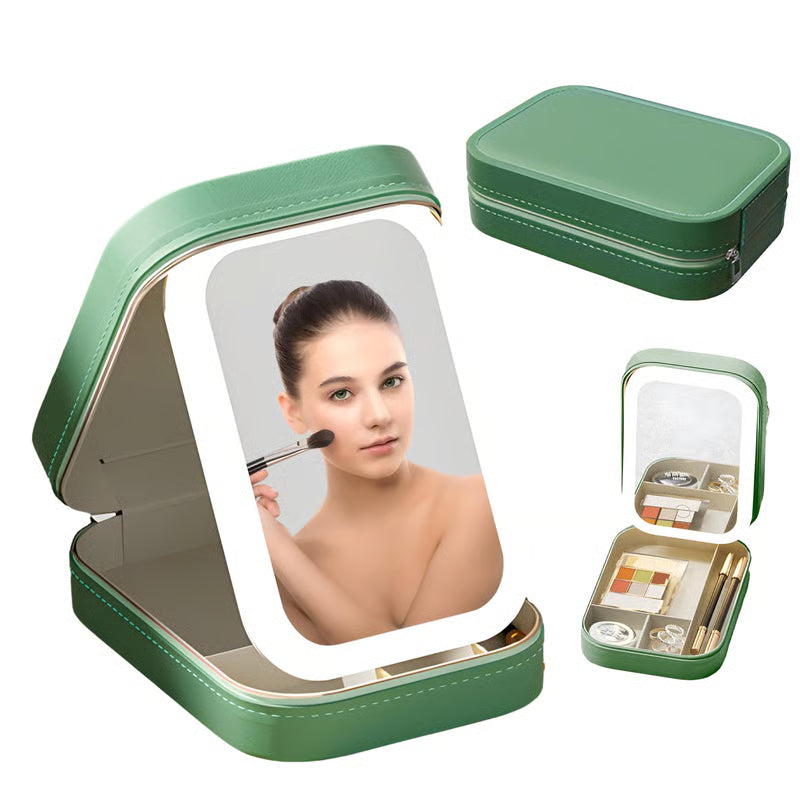 Miroir de maquillage de voyage