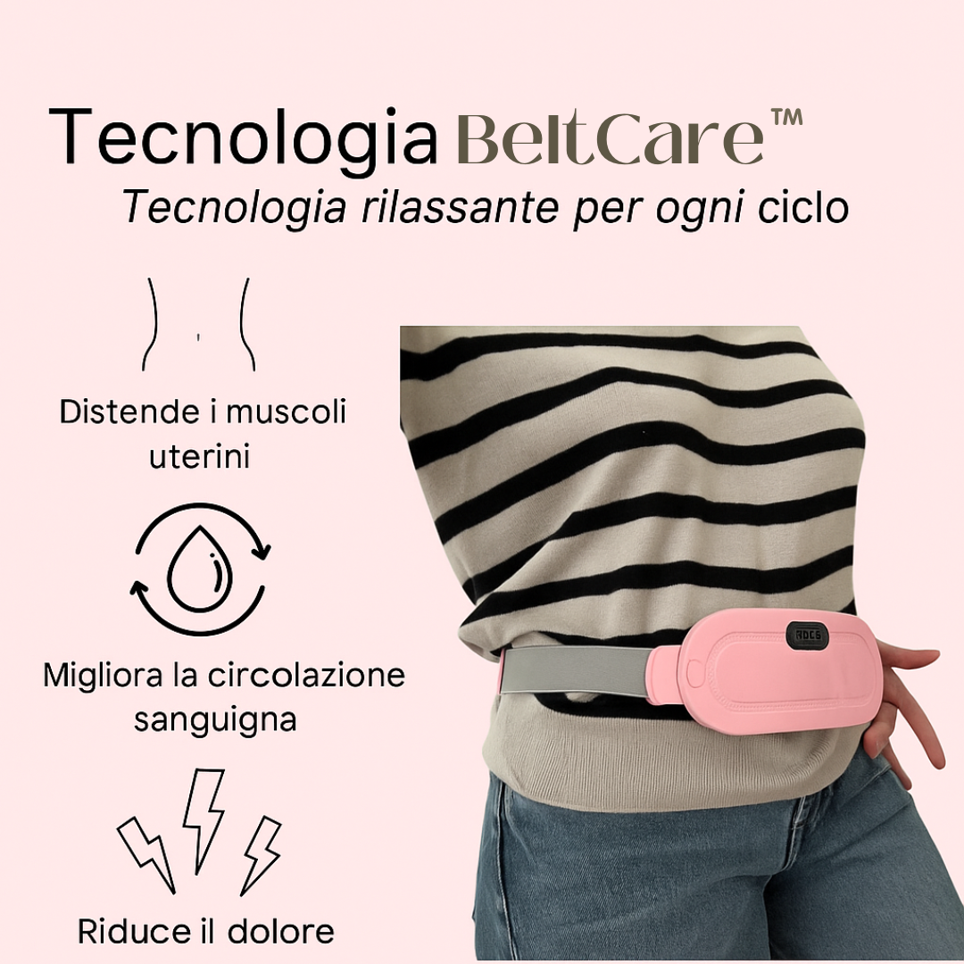 BeltCare - Fascia riscaldante e massaggiante per il ciclo