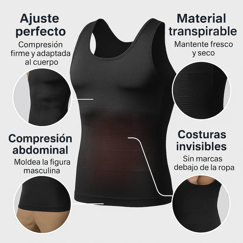 SlimForce Camiseta de Compresión y reductora Premium