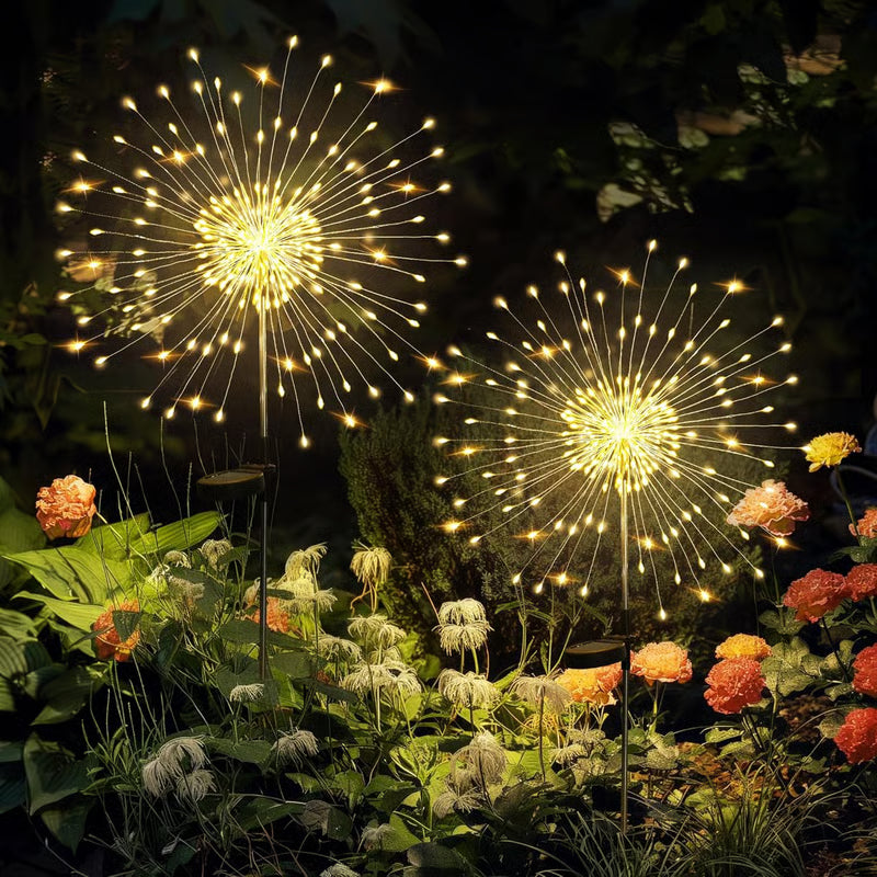 ❤️ Guirlandes lumineuses de jardin à énergie solaire