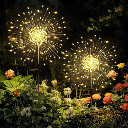 ❤️ Guirlandes lumineuses de jardin à énergie solaire