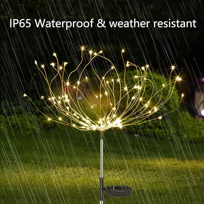 ❤️ Guirlandes lumineuses de jardin à énergie solaire