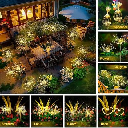 ❤️ Guirlandes lumineuses de jardin à énergie solaire